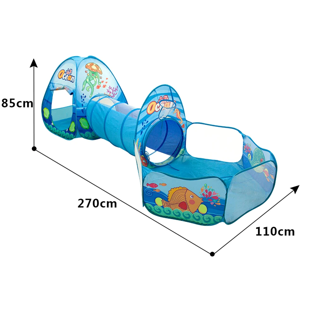 

Ocean Ball Pool Pit Game Tent Play Hut Girls Garden Playhouse Kids Children Toy Tent Play House Indoor Outdoor Easy Folding