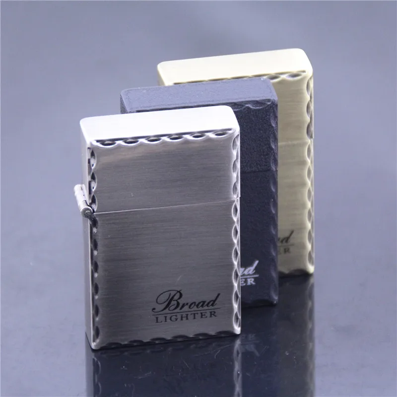 

Square Wave Side Straight Metal Lighter Gadgets for Men Briquets Et Accessoires Fumeurs Smoking Accessories for Weed Men Gifts