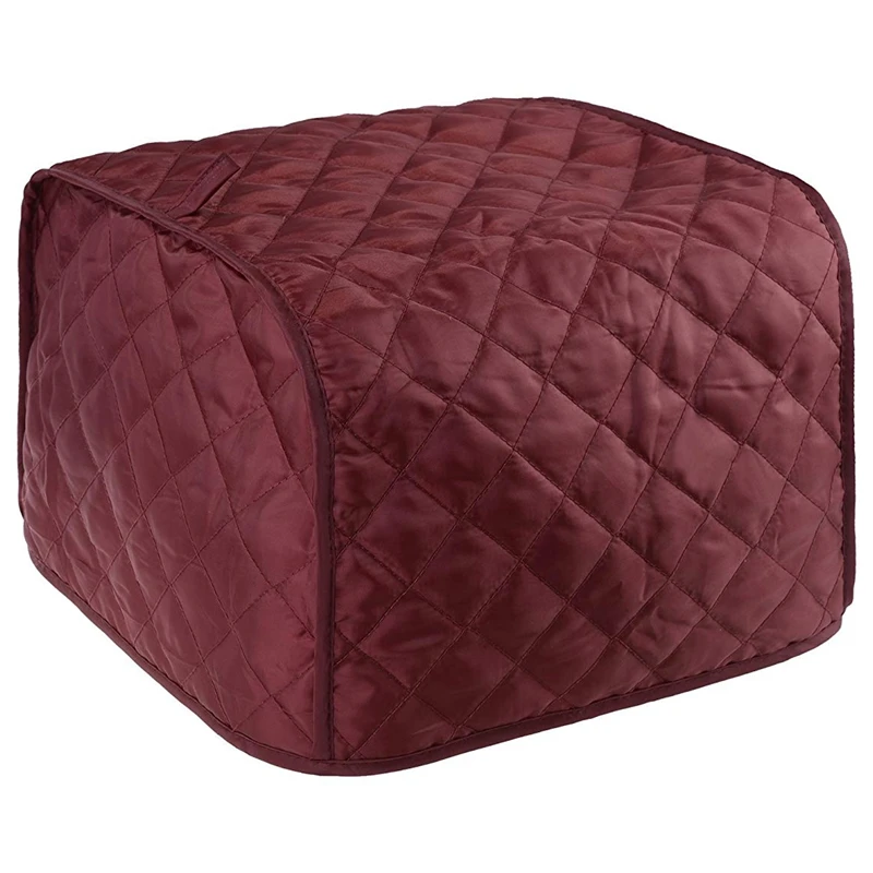 

Polyester Quilted Four Slice Toaster Appliance Dust-Proof Cover (Red)