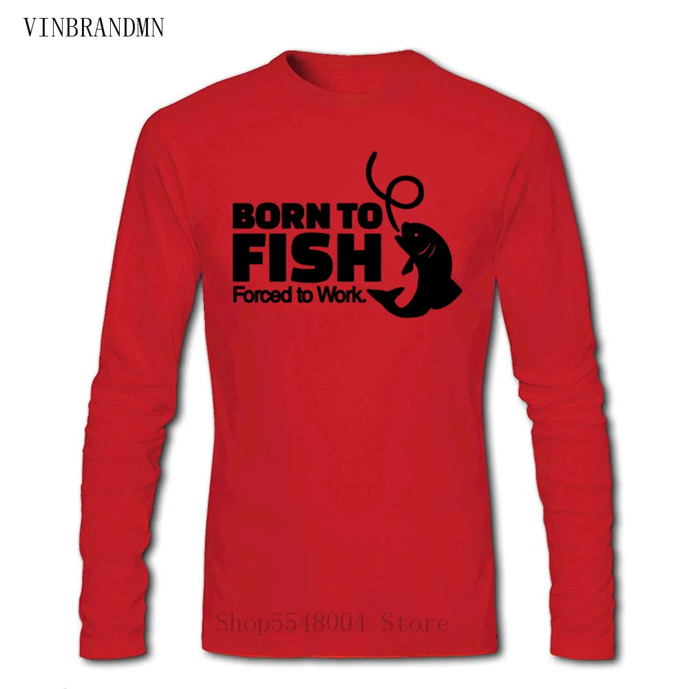 Хипстерская футболка Sporter с принтом рыбалки надписью Born To Fish забавная круглым