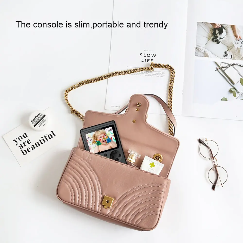 Портативная мини игровая консоль для мальчиков 400 игр 8 бит ностальгическая