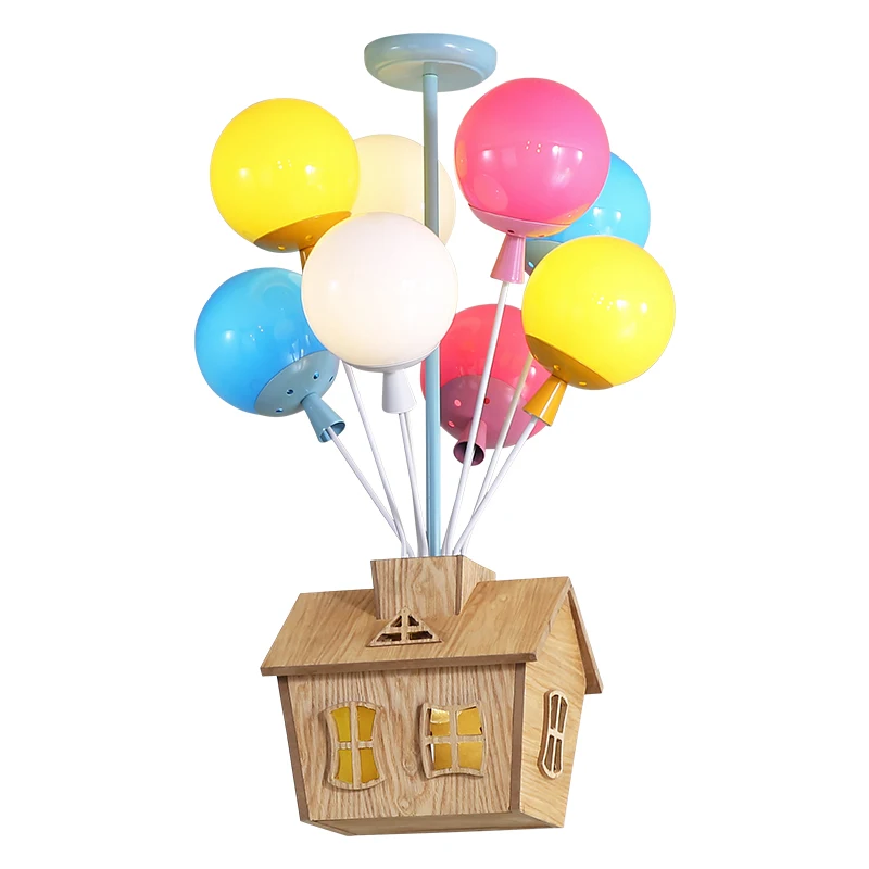 

Cartoon Pendant Lights Balloon Flying House Hanging Lamp Children Room Bedroom Livin Groom Decor Lights Modern LED Pendant Light