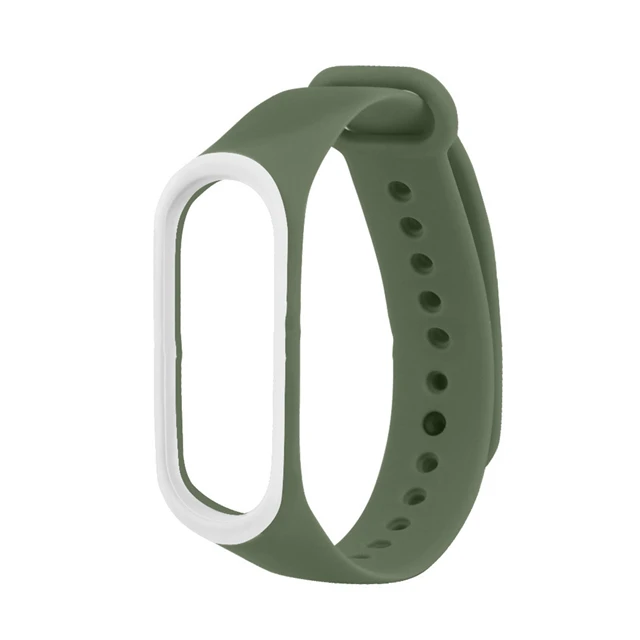green-white Ремешок на запястье для Xiaomi mi 4 силиконовых ремешка для mi Band 4 Band 3 аксессуары браслет mi Band 4 Замена mi band 3 ремешки - Цвет ремешка: green-white