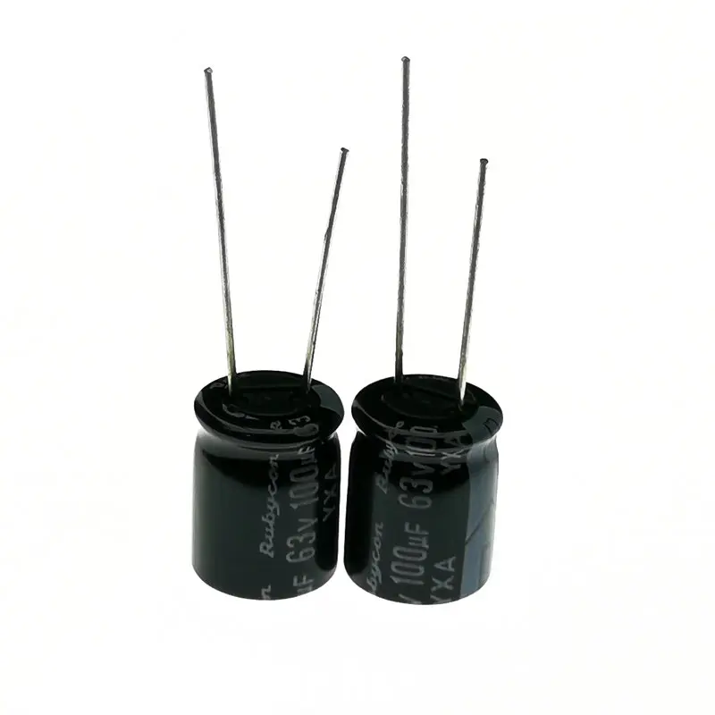 10 шт. алюминиевый электролитический конденсатор Rubycon 63 в 100 мкФ х12 5