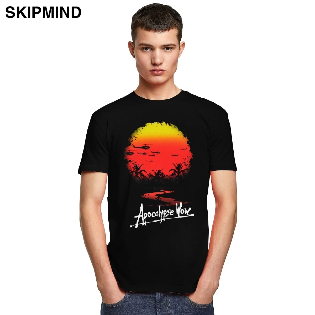 Великолепные мужские футболки Апокалипсис сейчас футболка с короткими рукавами