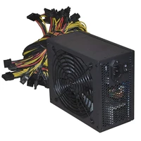 1800w atx modular mining pc power supply supports 6 graphics card 160 240v power supply mining machine support