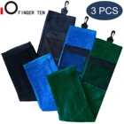 Полотенца Хлопковые для рук и гольфа, 60 х40 см, с зажимом мешок на карабине, 3 шт.