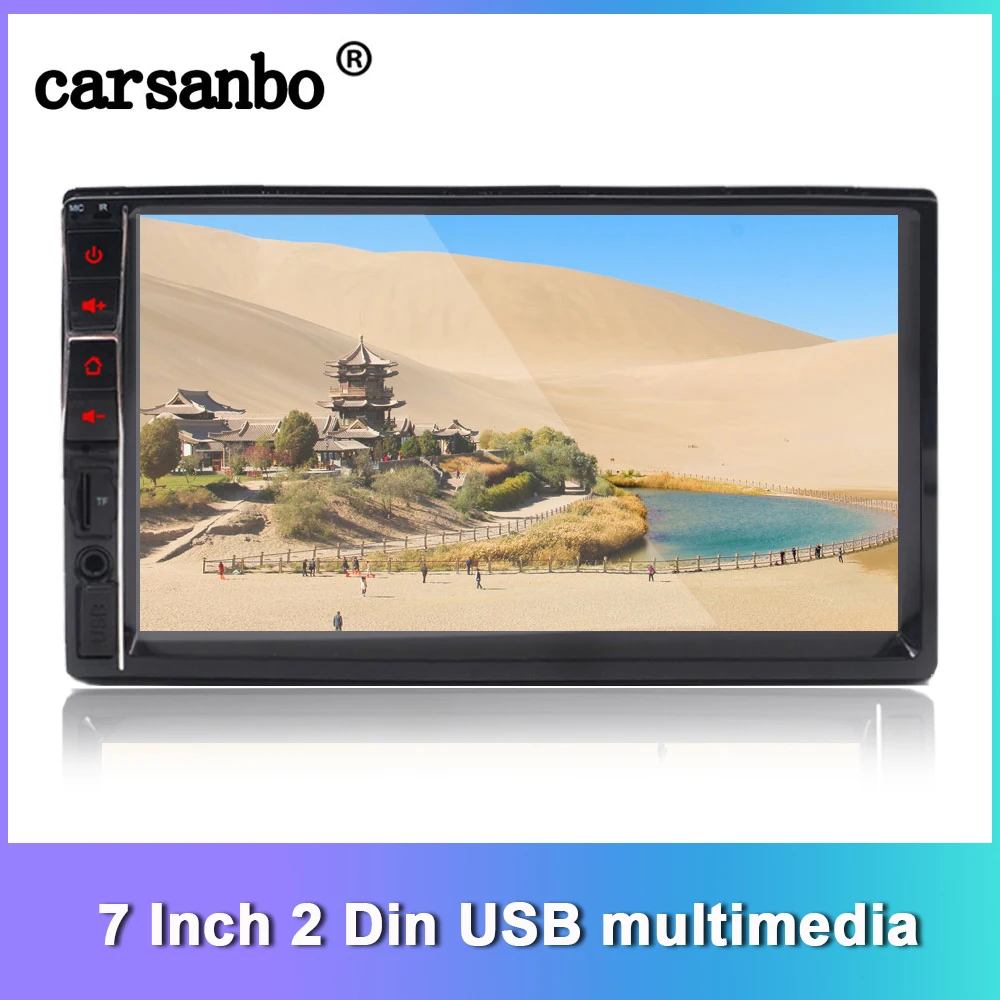 Carsanbo 7 дюймовым HD монитором под управлением Bluetooth 2 Din автомобильный стерео MP3/MP4/MP5