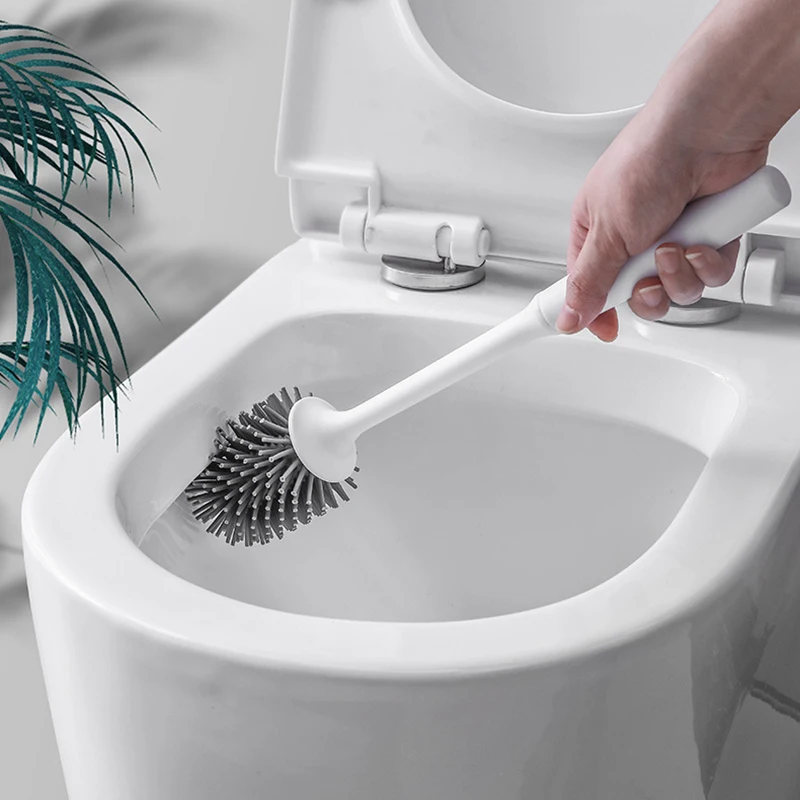 

Toilet Brush Holder Toilet Cleaning Brush Kit Toilet Bowl Brush Set Upgraded Modern Design with Soft Bristle Bathroom