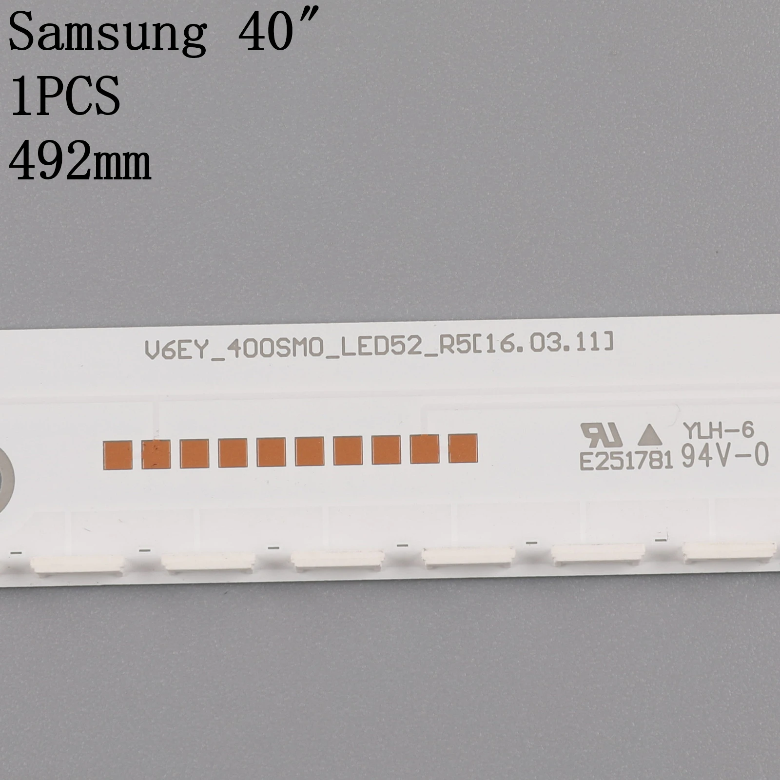 LED backlight strip for Samsung BN96-39504A UE40K5510 UE40K5500AK UE40K5579 UE40K5600 UE40K6300 UE40K6370 UN40K6250 UE40K5600AK