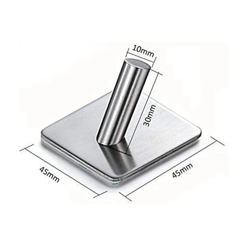 

Adhesive Hooks,Sticky Hooks,Stainless Coat Hooks Heavy Duty Door Hooks,Towel Hooks for Rooms,Kitchen, Rust Proof