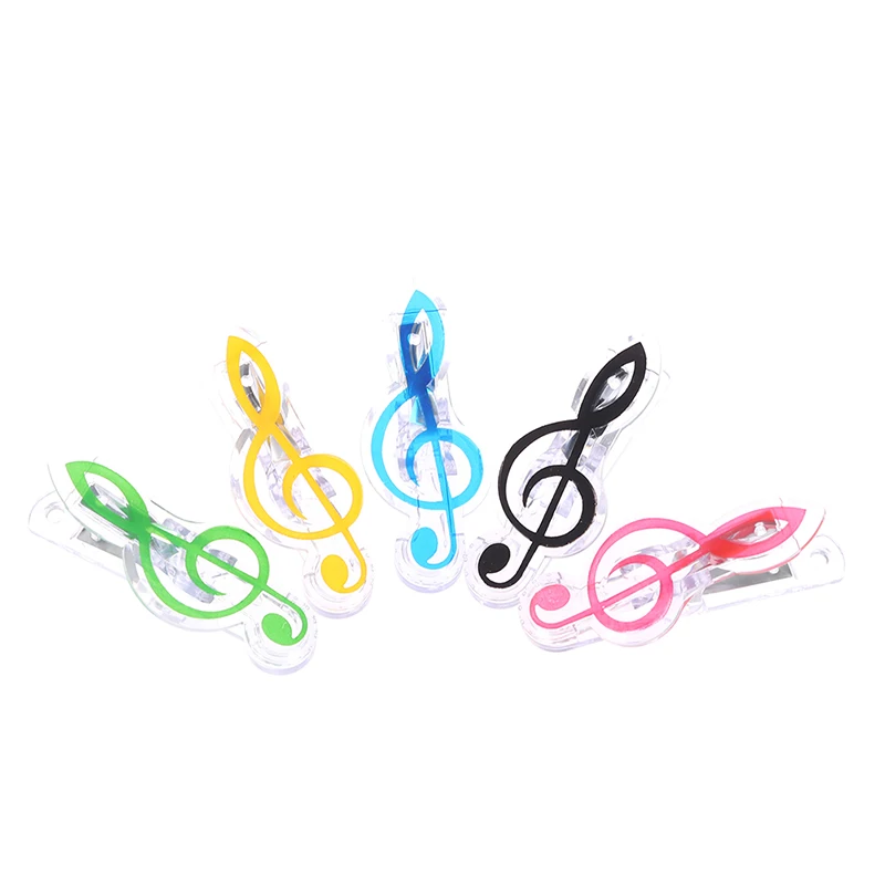 

1Pc Musical Book Note Clip Plastic Piano Music Book Page Clip Treble Clef Clip