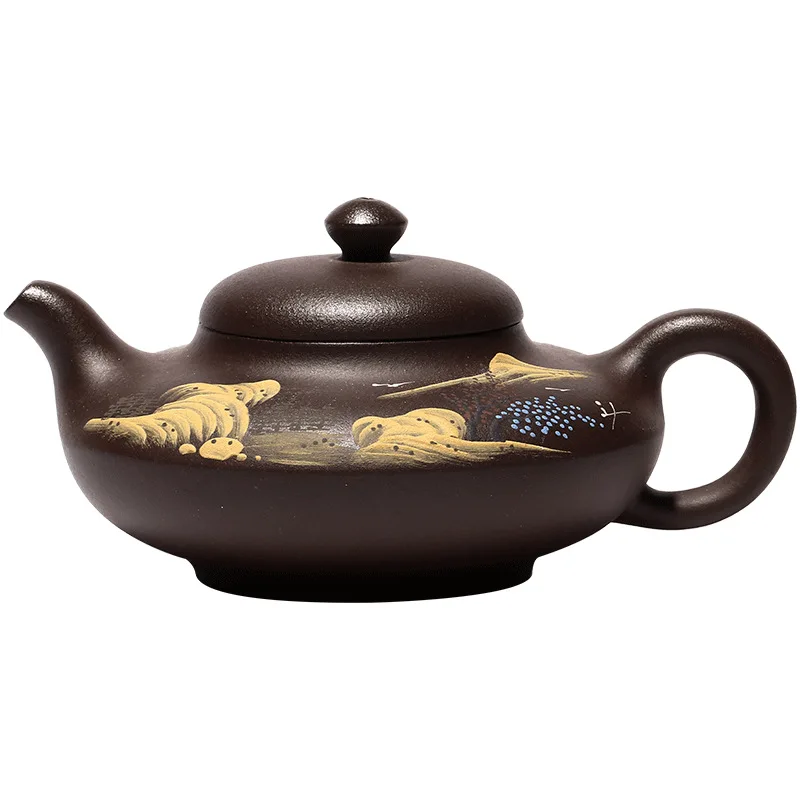 

Yixing purple clay teapot raw ore purple clay teapot Haina Baichuan tea pot