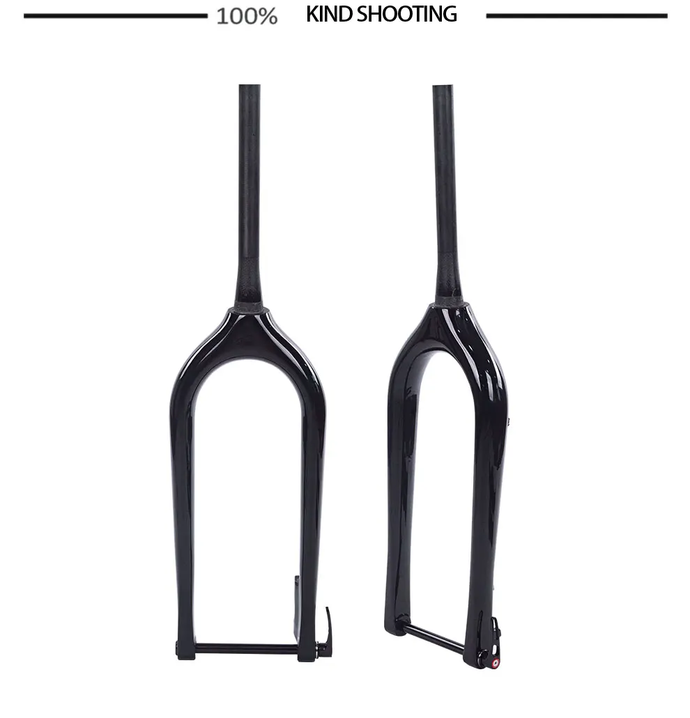 Велосипедная вилка из углеродного волокна для снега 26er передняя велосипеда
