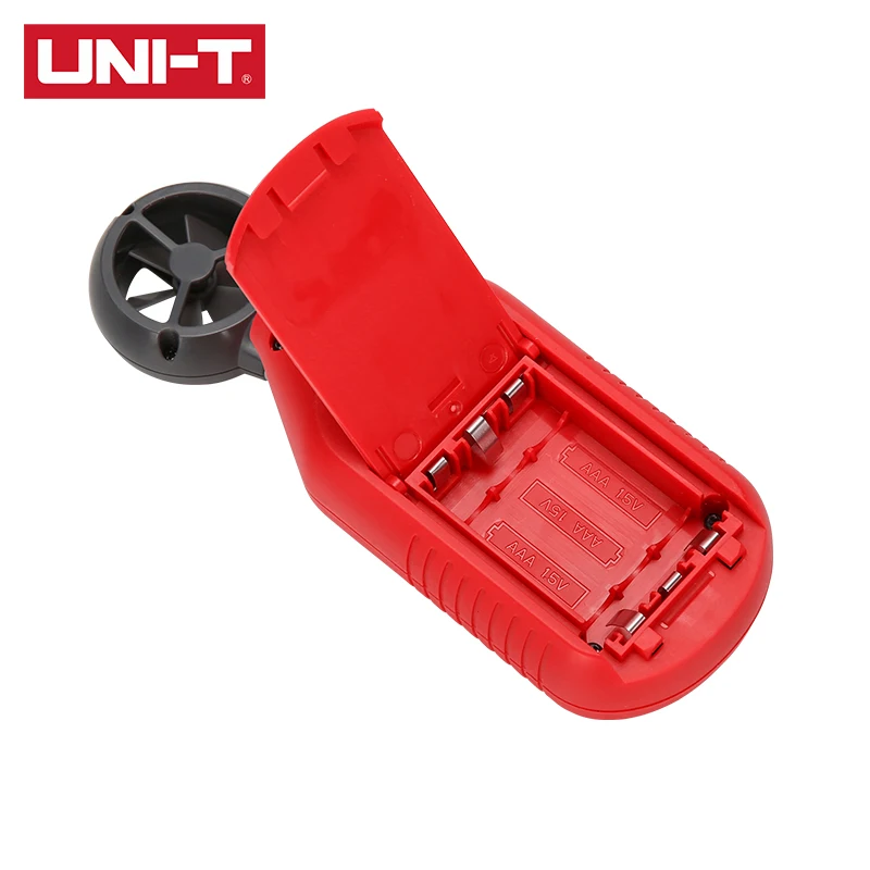 UNI-T-Mini anemómetro UT363, medidor de temperatura, velocidad máxima del viento medida de 0,1 m/s, velocidad del viento inicial de 30 m/s UT363BT