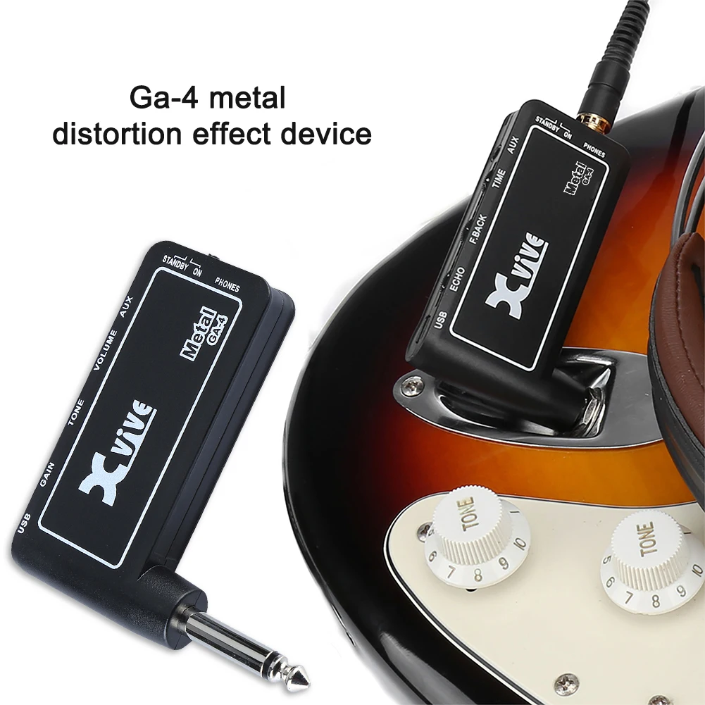 

GA-4 Metal Effect E-Guitar Headphone Amplifier Musical Instrument Parts
