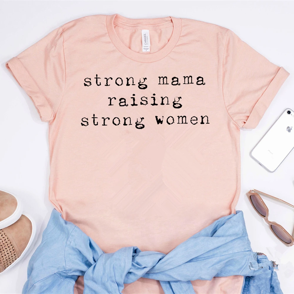 Рубашка для женщин сильная мама поднимает сильных крутые рубашки мам