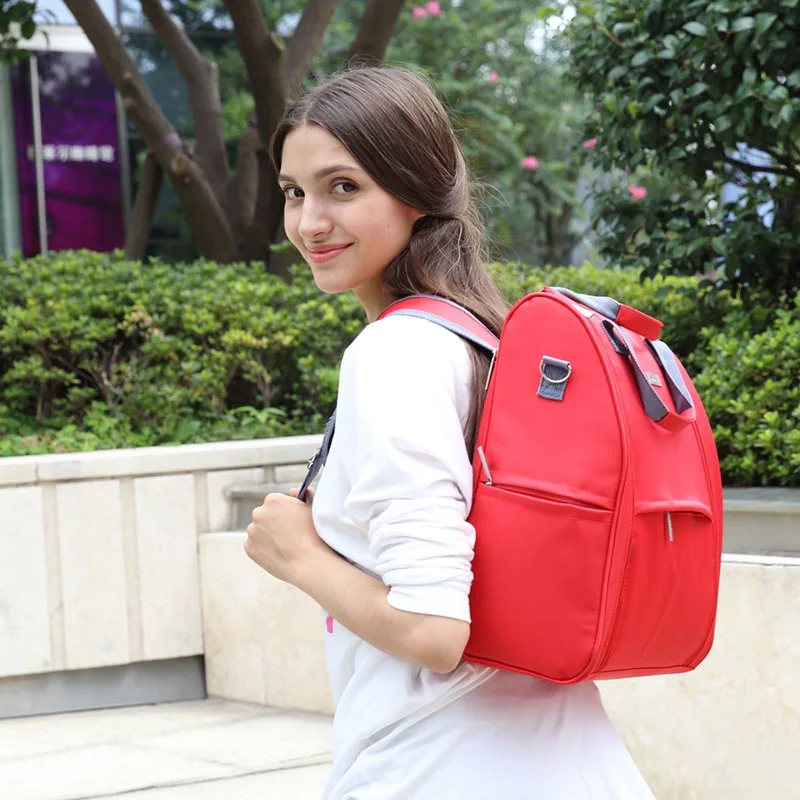 

Waterproof nylon solid color double shoulder single shoulder multifunctional messenger large capacity mummy bag outing bag