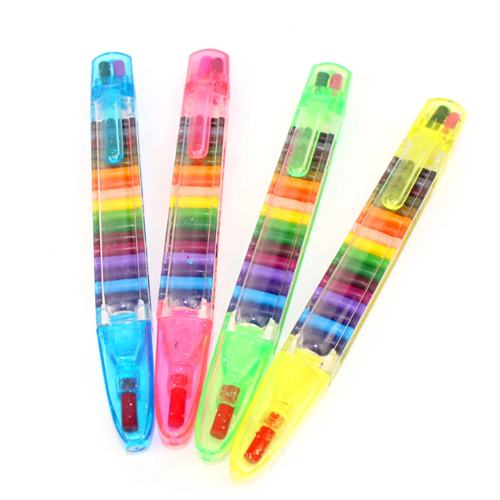 

2 шт./лот многоцветная Нетоксичная моющаяся безопасная ручка-карандаш для рисования для детей 20 цветов Детские карандаши для ручек