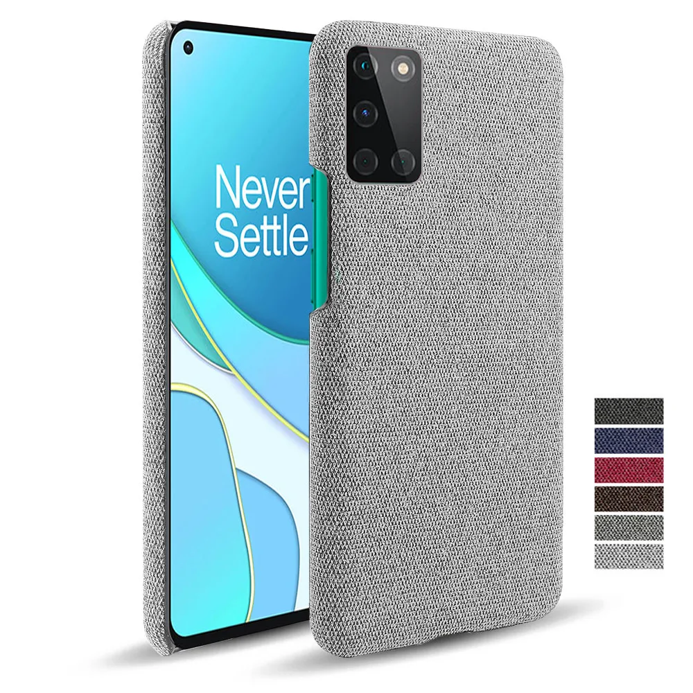 

Cloth Texture Fit Cover For OnePlus 8t 8 7 7t Pro Coque Luxury Febric Antiskid Case For One Plus Nord N100 N10 6t 5t 6 5 Funda
