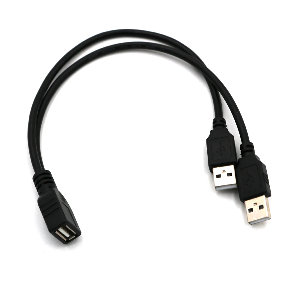 2 в 1 USB 0 удлинитель штекер гнездо кабель зарядный провод для подключения сетевой