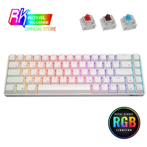 rk68 rk855 rgb wireless 65 compact mechanical keyboard 68 keys 60 bluetooth hot swappble gaming keyboard hot swap switches free global shipping
