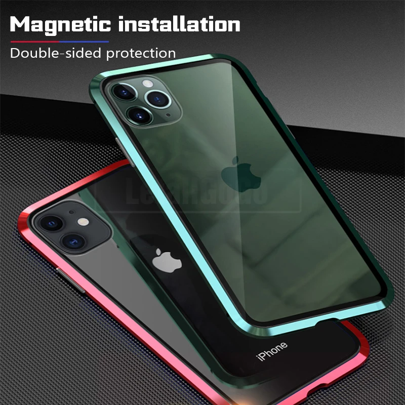 Полный защитный чехол для телефона iPhone 11 Pro Max 360 магнитный 11Pro противоударный
