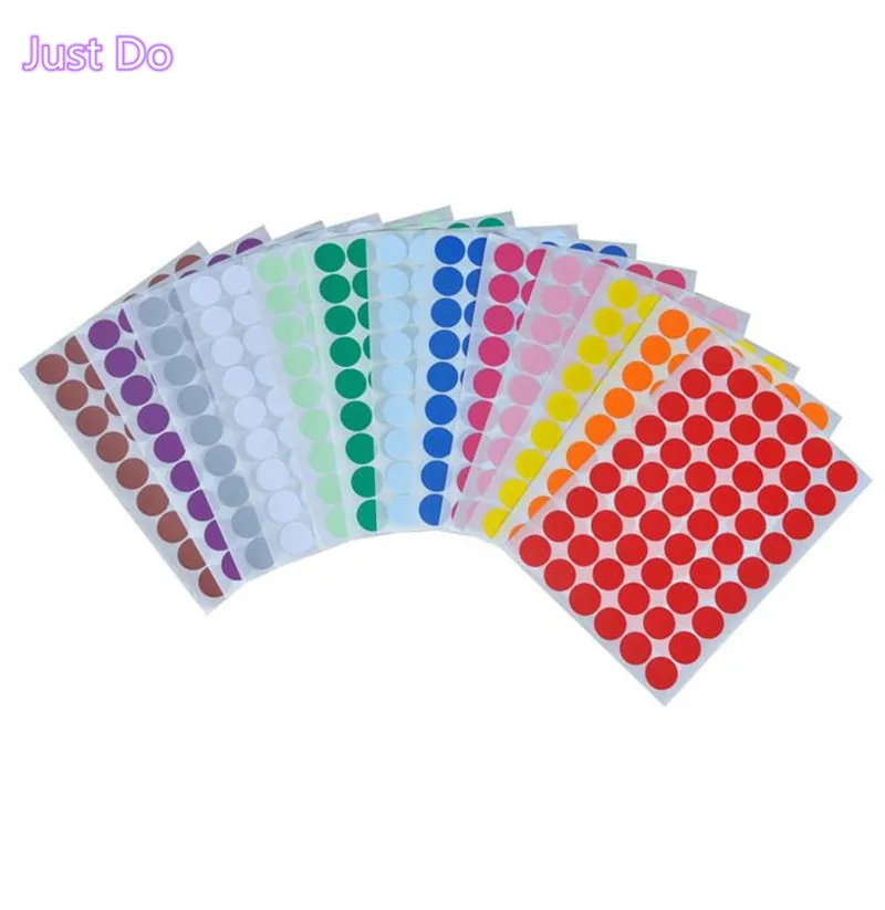 Скругленные наклейки A4 20 листов 3 см|Канцелярские наклейки| |