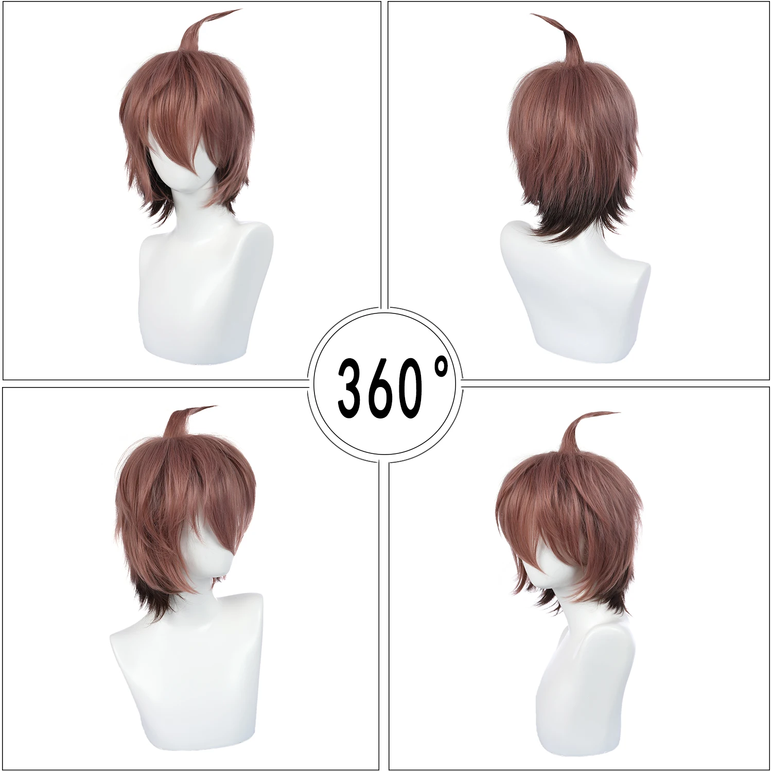 Парик для мужчин и женщин Danganronpa Monokuma/ Naegi Makoto /Nanami Косплей ChiaKi парик Dangan Ronpa