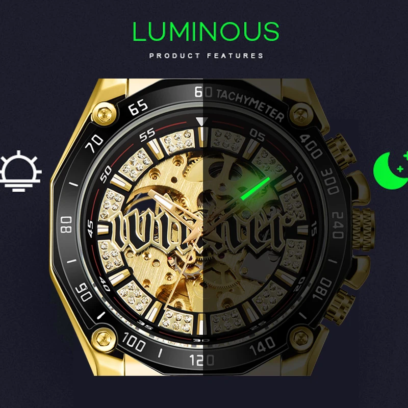 Часы наручные WINNER Мужские автоматические механические Автоматические