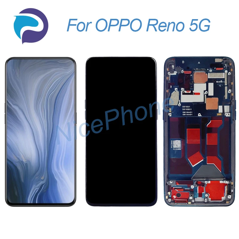 

Для OPPO Reno 5G ЖК-экран + сенсорный дигитайзер дисплей 2340*1080 CPH1921