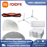 xiaomi roidmi eve plus cleaning robot accessories mop side brush rolling brush hepa filter dust bag disposable mop 100 original
