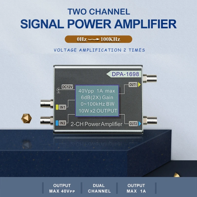 Двухканальный DDS-генератор сигналов высокой мощности усилитель постоянного тока