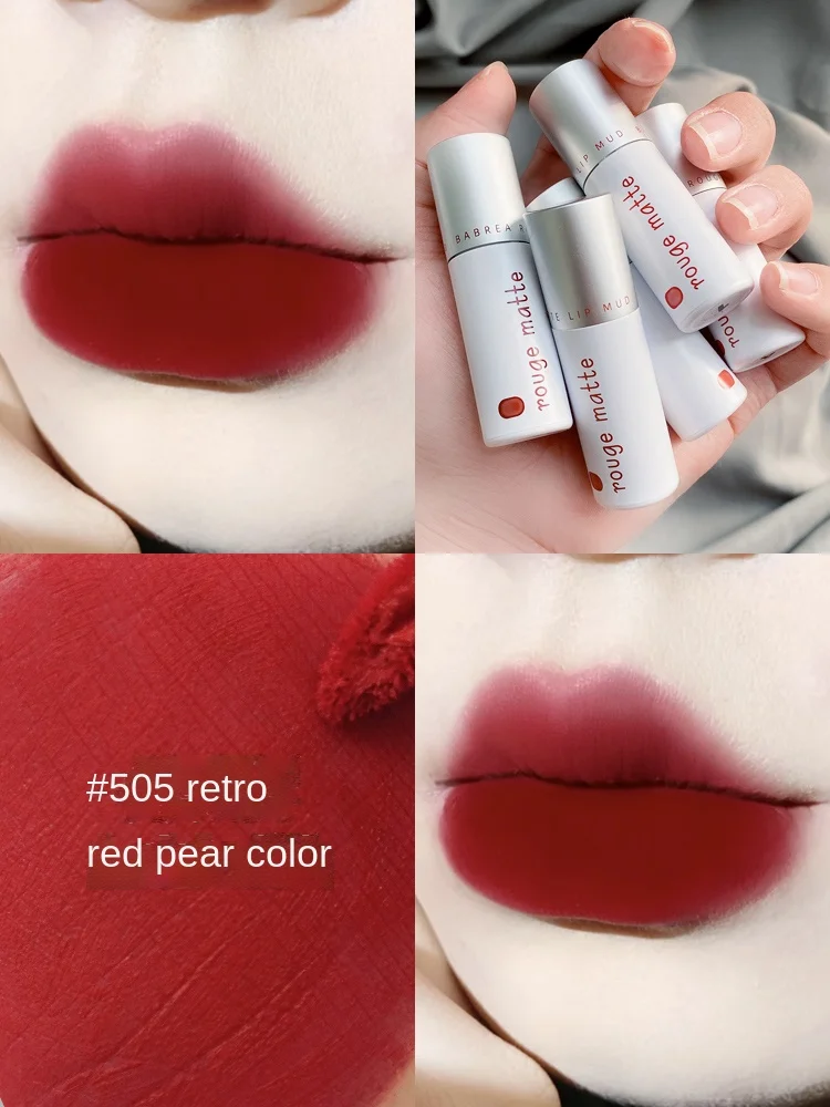 

zq Lip Mud Cheap Student Peach Color Lip Lacquer Lip Ni Lipstick White Milk Tea Color