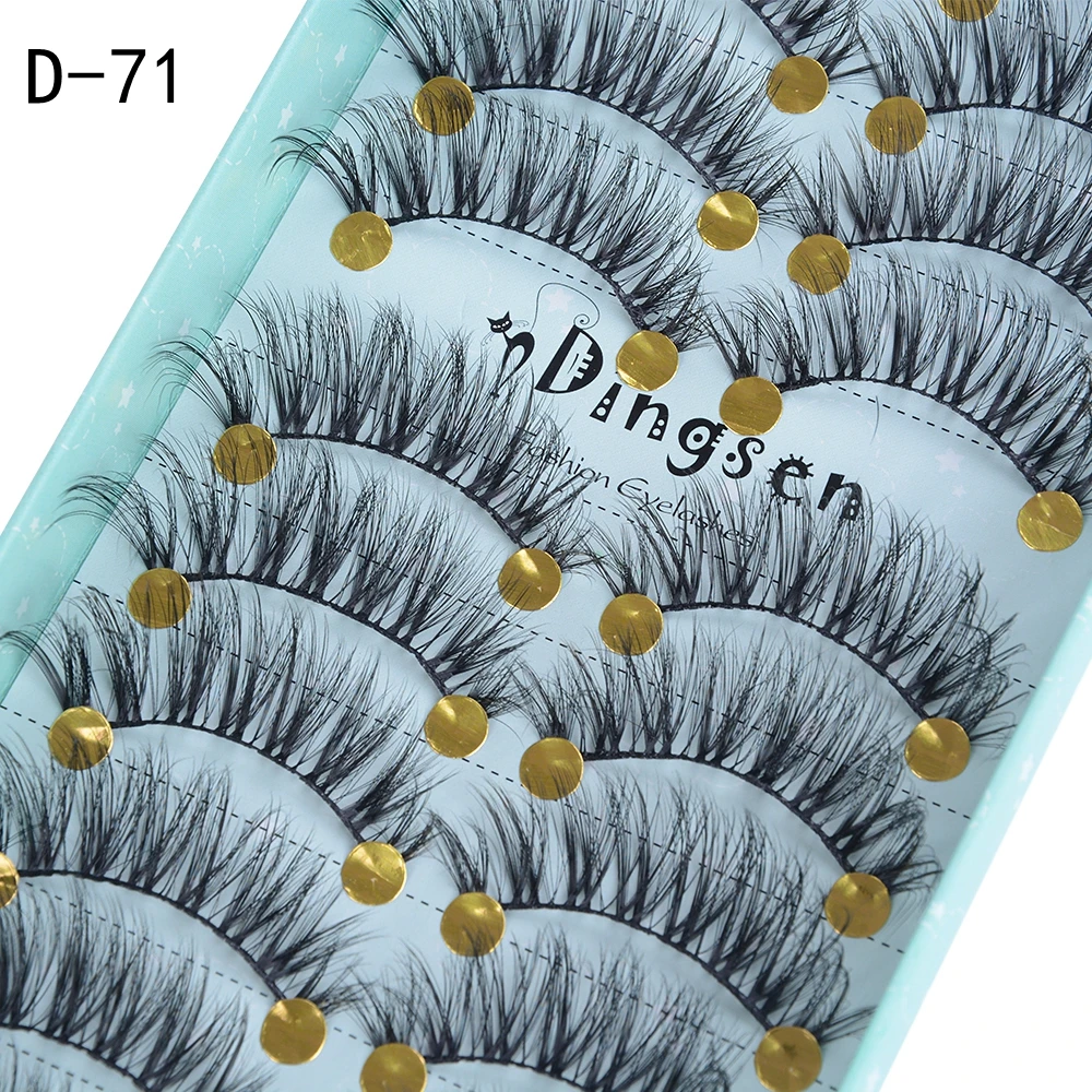 10 пар накладные ресницы натуральные 3D мягкие норковые удлиняющие толстые