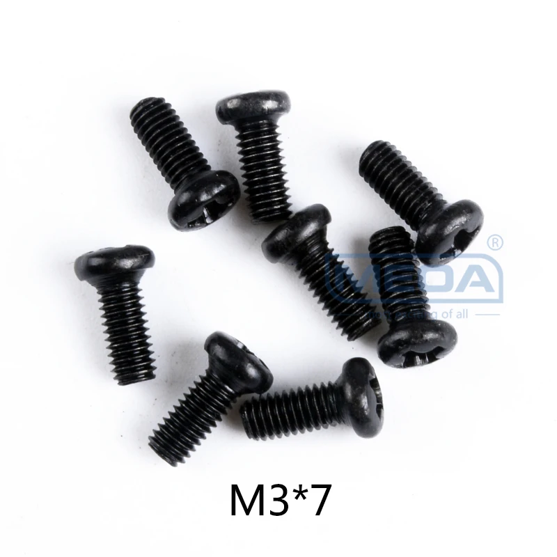 Wltoys 12428 RC автомобиль запасные части саморезы с полукруглой потайной головкой Винты с плоской головкой и крестообразным шлицем половина штифт M2 M2.3 M2.5 M3 M4 винты для RC автомобиль