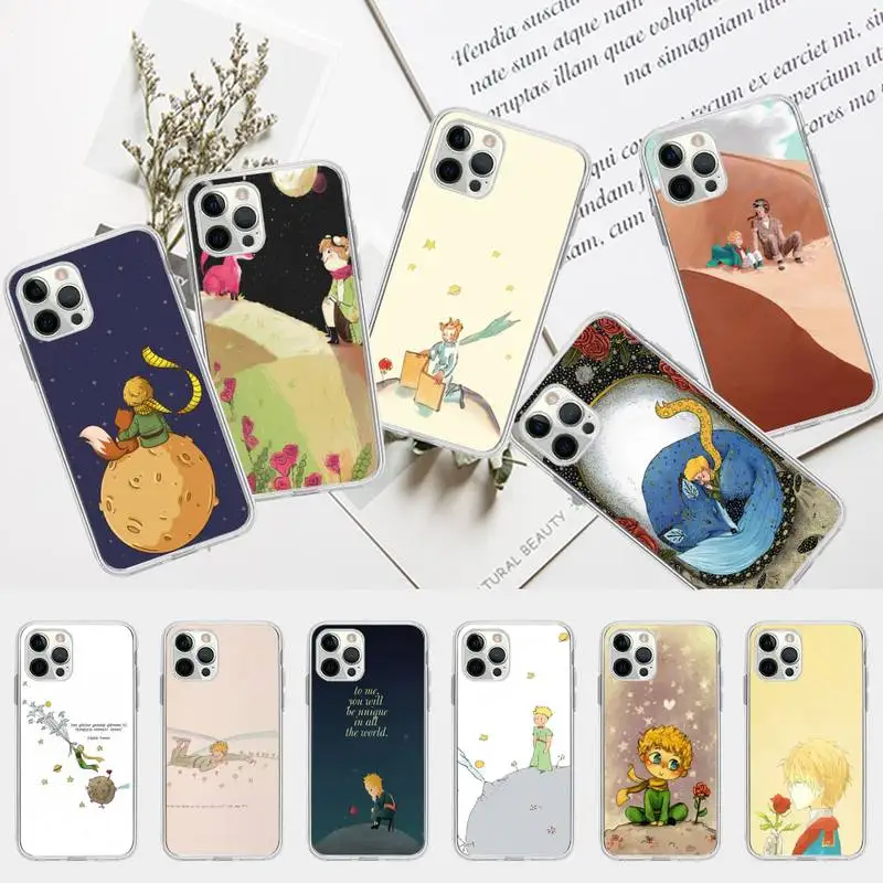 

The Little Prince Cartoon Phone Case for iPhone 13 12 mini 11 pro Xs max Xr X 8 7 6 6s Plus 5s cover