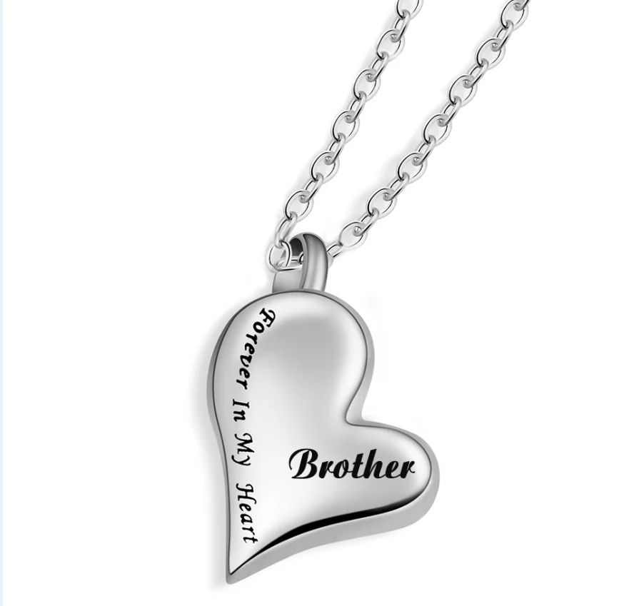 Урна для кремационной золы ожерелье папа навсегда в моем сердце из нержавеющей