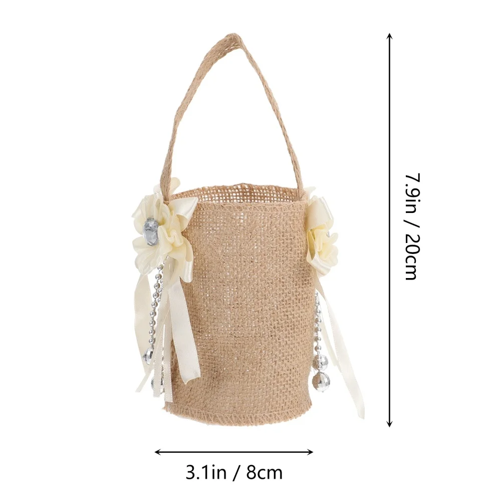 2pcs Wedding Baskets Rustic Flower Girl Basket for Girls and Boys | Дом и сад