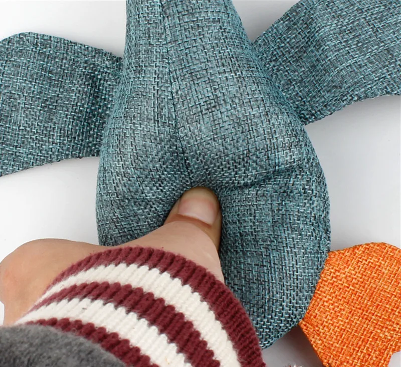 Пищащие игрушки для собак 31 см устойчивые к укусам чистка зубов в форме орла