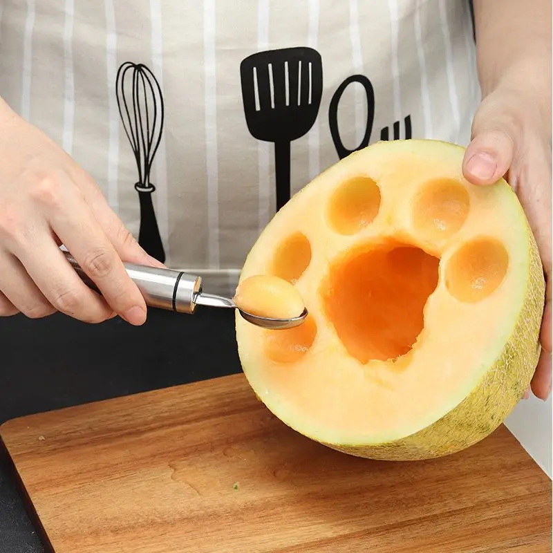 Нержавеющая сталь фрукты балерины Дыня Резьба ножи шаровой мини-экскаватор