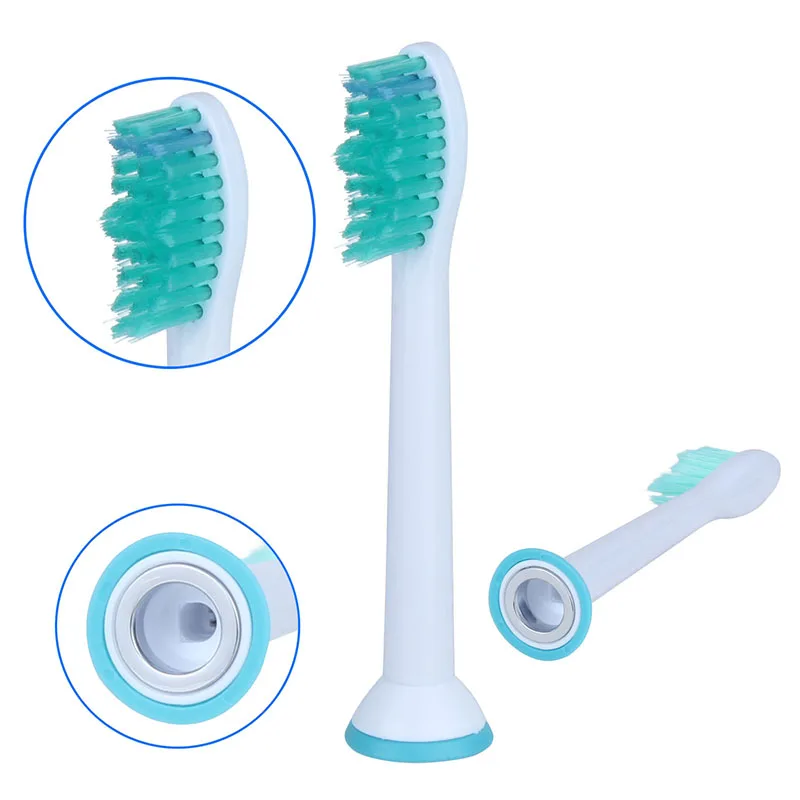 4 шт HX6014 сменные насадки для зубных щеток для Philips Sonicare, насадки для зубных щеток с крышкой и мягкой щетиной