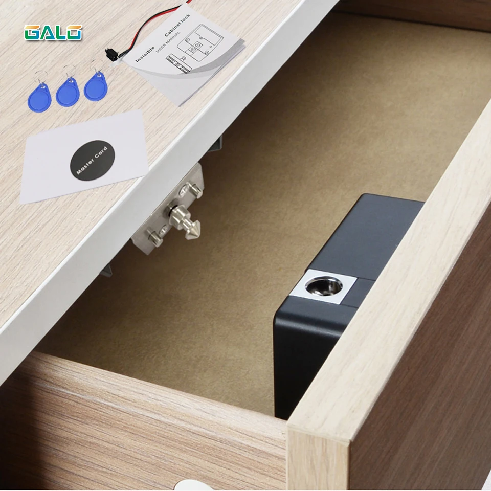 Невидимый сенсорный замок EMID IC, карточный ящик, цифровой шкаф, интеллектуальные электронные замки для шкафа, мебельная фурнитура