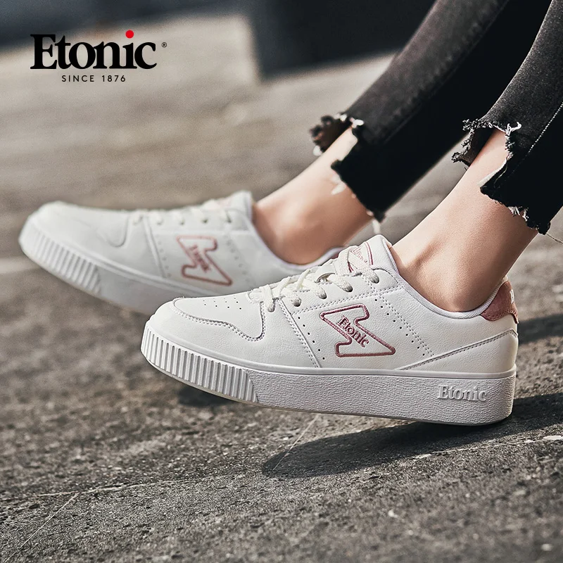 ETONIC/белые кроссовки Женская обувь для бега Оригинальный дышащий светильник