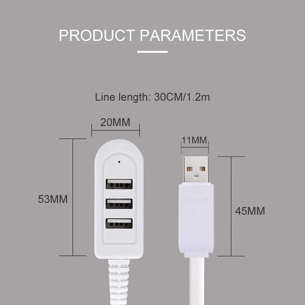 Мини-USB 3usb Многофункциональный 3A зарядное устройство конвертер Расширение линии многопортовый концентратор Мини usb мини-USB