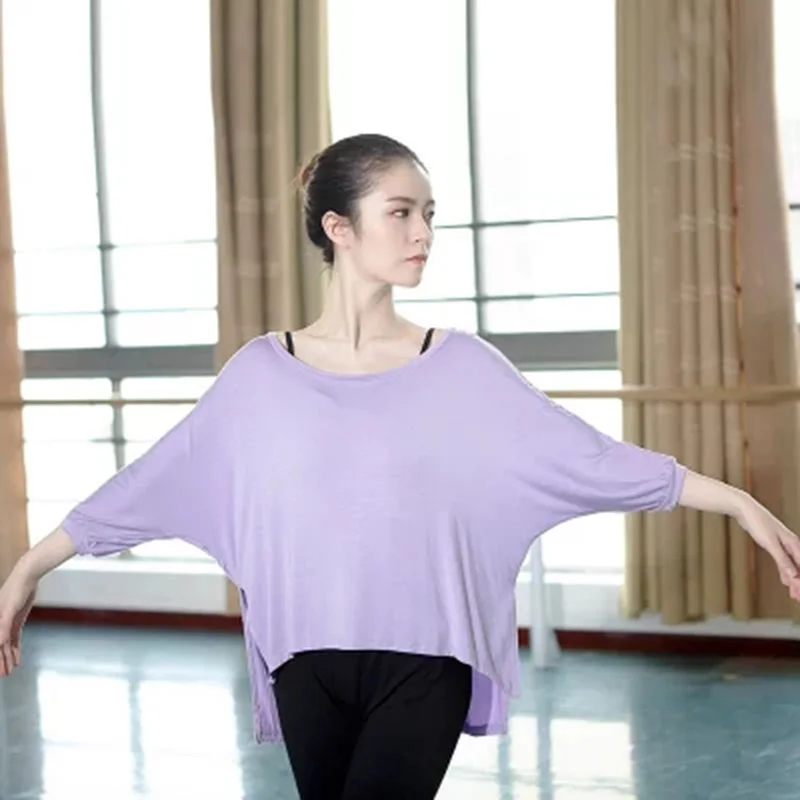 Для взрослых балетный рубашка новое поступление круглый вырез длинный рукав