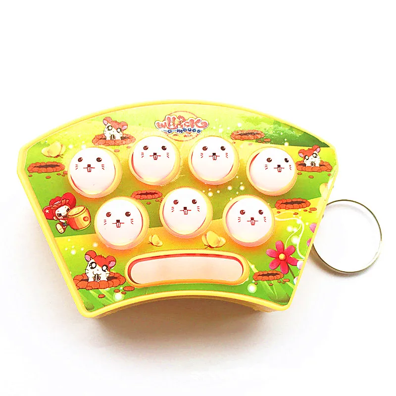 Kids Gift Hamster Game Player Mini Handheld game machine with key ring button battery | Электроника