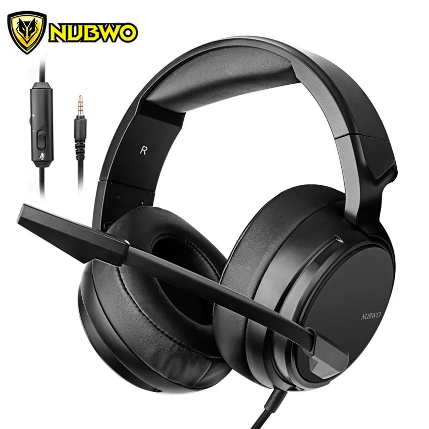 Игровая гарнитура NUBWO N12 PS4 лучшие игровые стереонаушники с микрофоном для нового