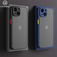 shockproof armor matte phone case for iphone 12 mini 11 pro xs max xr x 7 8 plus se luxury silicone bumper clear cover fundas