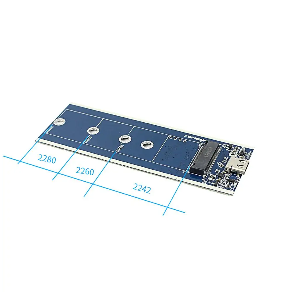 PCIE USB3.1 Тип C к M.2 M ключ NVMe PCI-E SSD жесткий диск корпус Caddy чехол 10 Гбит/с 2280 HDD корпус внешний мобильный ящик